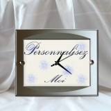Horloge murale rectangulaire personnalisable