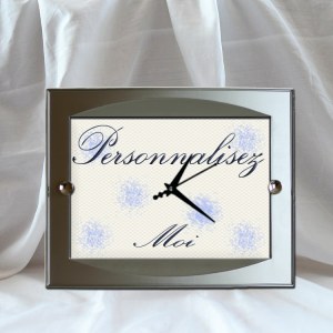 Horloge murale rectangulaire personnalisable