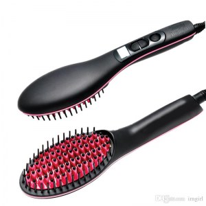 Brosse à Cheveux Chauffante et Lissante en Céramique