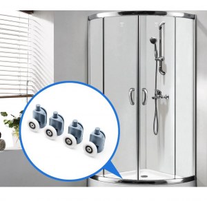 8x ROULEAUX POUR CABINE DE DOUCHE 23mm ZK-01