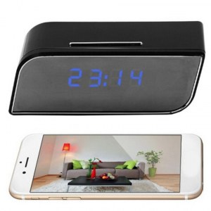 WIFI CAMÉRA CACHÉE DANS L'HORLOGE D'ALARME ESPIONNER IPC-98XX-Q5