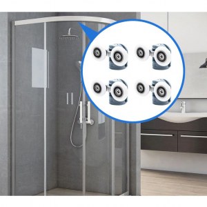 8x ROULEAUX POUR CABINE DE DOUCHE 23mm ZK-01