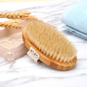 BROSSE NATURELLE POUR MASSAGE CORPS SEC AGAWA MBB-15