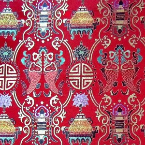 Tissu de brocart au broderie fine - Vente tissus en gros ou moyen quantité (G122)