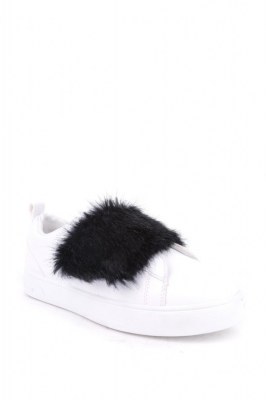 Chaussures avec fausse fourrure pour femme