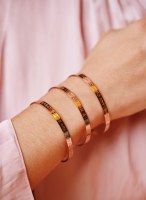 [DESTOCKAGE] Bracelets joncs à messages - Couleurs or, or rose, argent