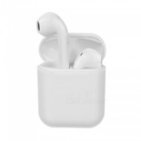 Ecouteurs bluetooth avec boitier de recharge-BLANC