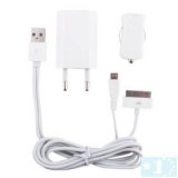 3-in-1 kit de chargement pour iPhone 4, 4s, Samsung, HTC et bien d'autres