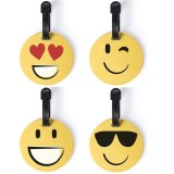 Identificateur de Valise Émoticone "Grap" en Silicone - Objet publicitaire AVEC ou SANS...