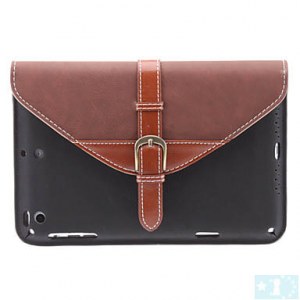 Etui en Cuir PU avec Boucle Style Ceinture pour iPad Mini - Noir, rose