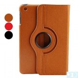 Conception rotative PU Case avec support pour iPad Mini - Sable, rouge, noir