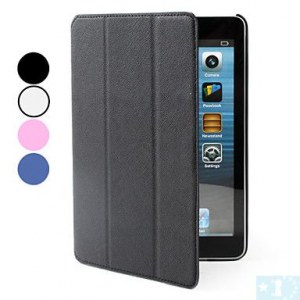 Etui en Cuir PU avec Support pour iPad Mini- Rose, bleu