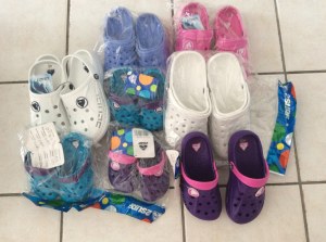 Lot de sabots en Eva style crocs