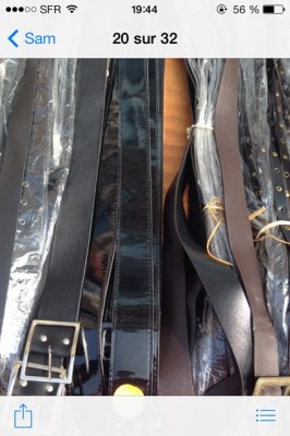 Lot de ceintures fashion