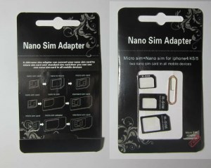 Adaptateur 4 en 1 nano sim / nano micro/ micro sim