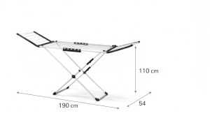 Étendoir à linge premium en aluminium