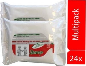 Lingette désinfectante avec alcool BACTÉRICIDE main et surface