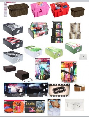 Lot de boîtes de rangement