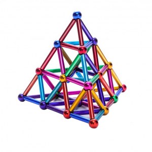 BLOCS MAGNÉTIQUES BOULES DE COULEUR 8 mm 126 ÉLÉMENTS KM-5