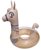 Déstockage – Lot 4 887 bouées gonflables pailletées (flamant, licorne, lama)