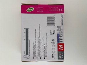 Palette de boites de 200 gants TPE