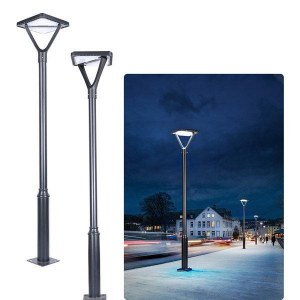 Mât / Poteau pour lampe de rue - Série STANDARD - 5 mètres - Couleur Noir