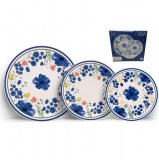 Service 18 pièces "Lola" en grès bleu