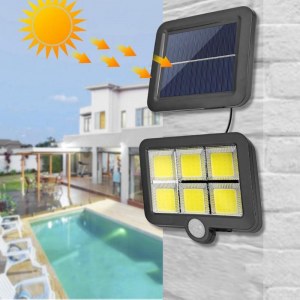 LAMPE EXTERNE AVEC PANNEAU SOLAIRE 120 LED BG-105