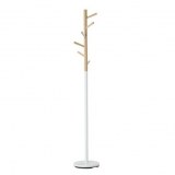 Porte manteaux naturel et blanc