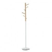 Porte manteaux naturel et blanc