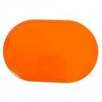 Set de table en PVC ovale orange