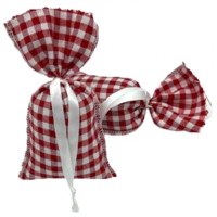 Sachet Lavande 18 grs tissu Vichy rouge
