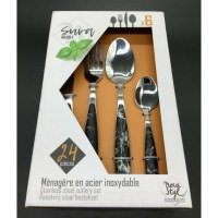 Ménagère 24 pièces marbre "Suva"