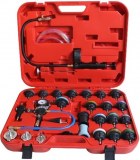 Kit Testeur de pression Système de refroidissement 27 pcs. Bouchon Codage par couleur...