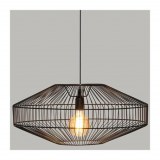 Suspension en métal filaire noir