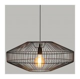 Suspension en métal filaire noir