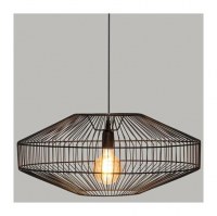 Suspension en métal filaire noir