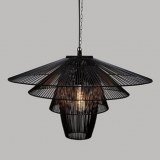 Suspension en métal filaire noir