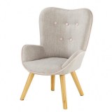 Siège enfant tissu gris - rose