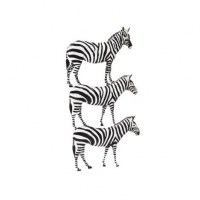 Déco murale en métal "Zèbre"