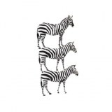 Déco murale en métal "Zèbre"