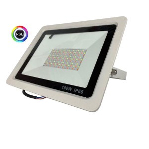 Projecteur LED RGB - 100 Watts - 10 000 Lumens - 100 Lumens/Watt - Angle 120° - IP66 -...