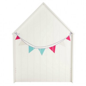 Tête de lit en bois blanc