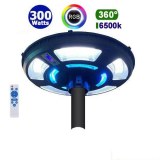 Lampe solaire Multicolores UFO - Série OVNI RGB - Rendu 300 Watts - Angle 360° - IP65...