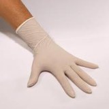 Gloves disposables latex powdered