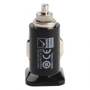 Chargeur de voiture universel pour iPhone, iPad et autres - noir, blanc