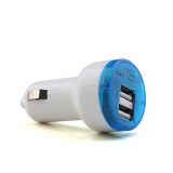 Chargeur de Voiture USB pour iPad/iPad 2/iPhone/iPod - Blanc