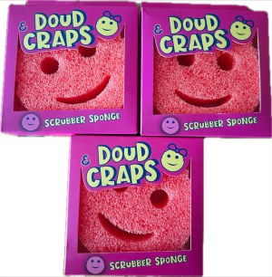 Lot de 1000 éponges scrub de couleur rose