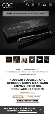 Boucleur GHD 38mm