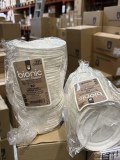 BOLS BIONIC 425 ML Ø 10,5x8,3 CM BLANC BAGASSE (600 UNITÉ)